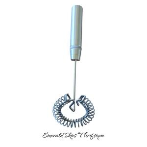 PAMPERED CHEF Sauce Whisk Stainless Steel Handle Silicone Coils free shipping